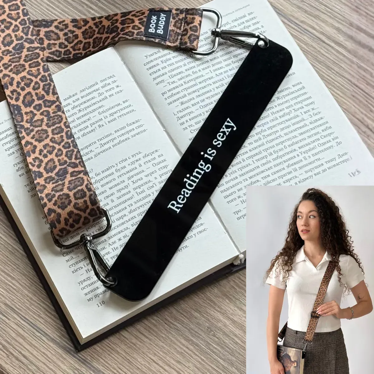 Закладка з ремінцем "Sexy reading" 2