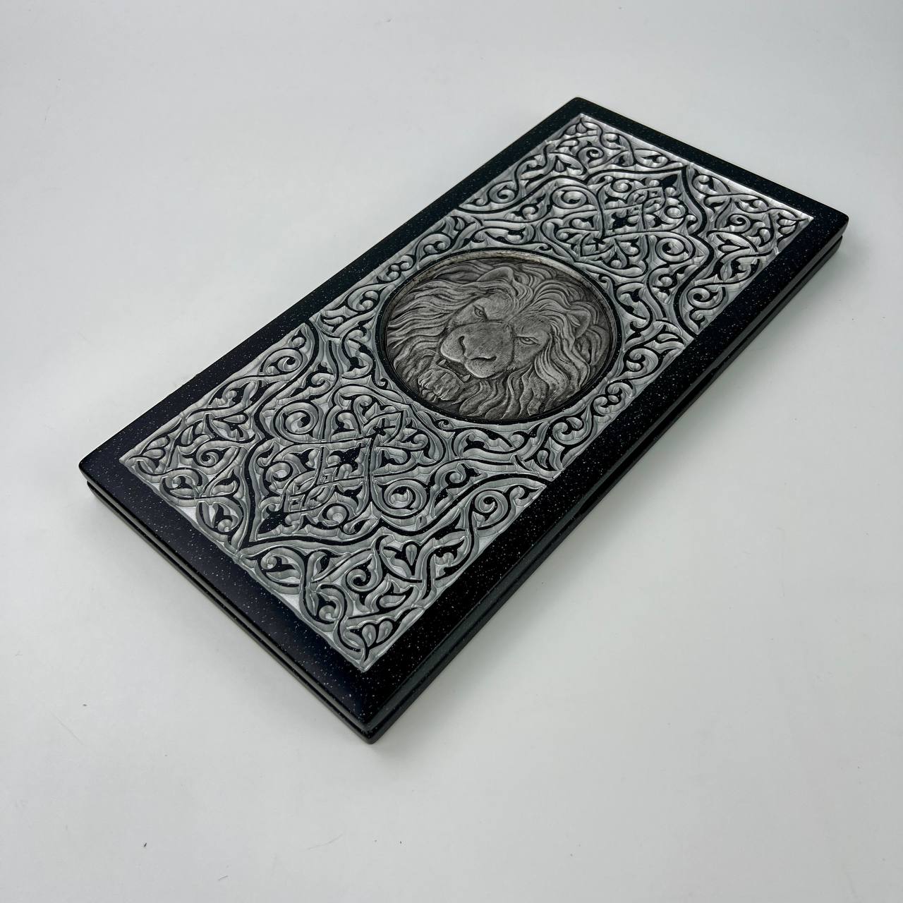 Нарды из акрилового камня "Лев" 37*18 см, 190661 2