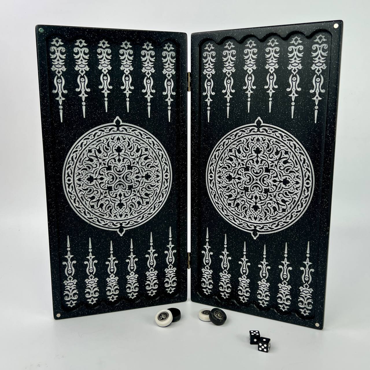 Нарды из акрилового камня "Лев" 37*18 см, 190661 12