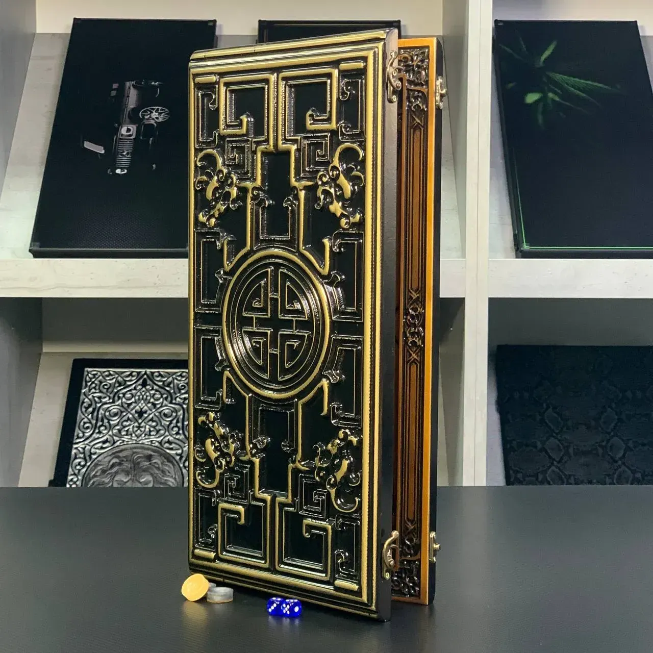 Нарды из дерева ясеня "Лабиринт" 48*23 см, 190191С 1