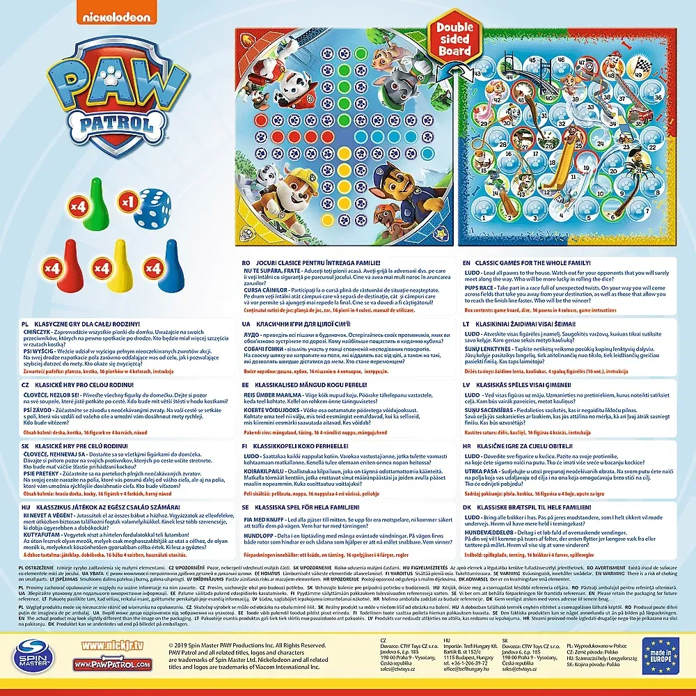 Настольная игра 2в1 "Гонки щенков", Trefl, 01896 3