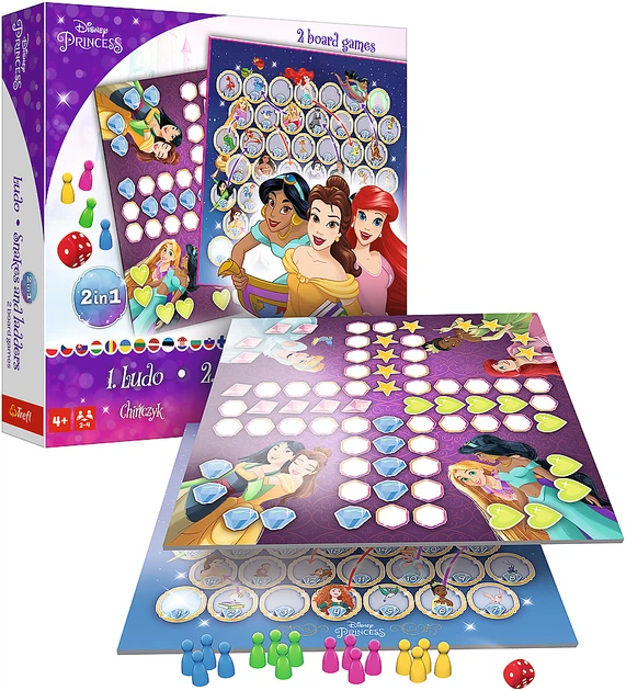 Настільна гра 2в1 "Принцеси Дісней", Trefl, 02418 1