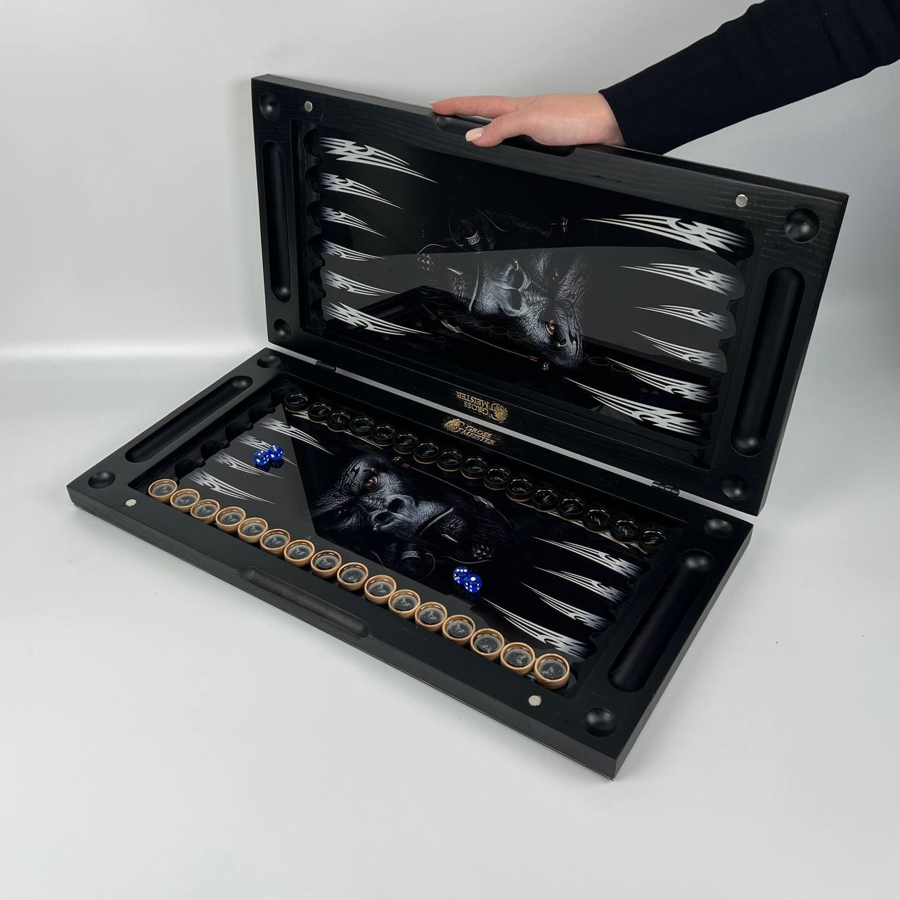 Стеклянные нарды "Горилла" 60*30 см, 270060 8