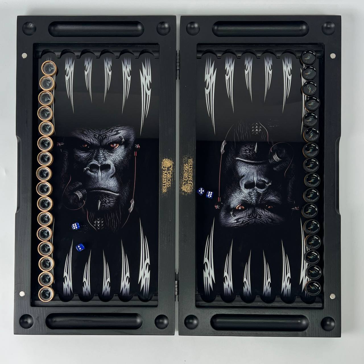 Стеклянные нарды "Горилла" 60*30 см, 270060 11