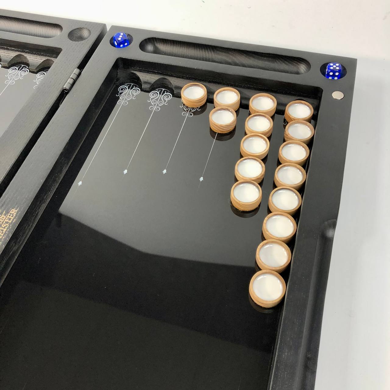 Стеклянные нарды "Носорог" 50*24 см, 270011 8