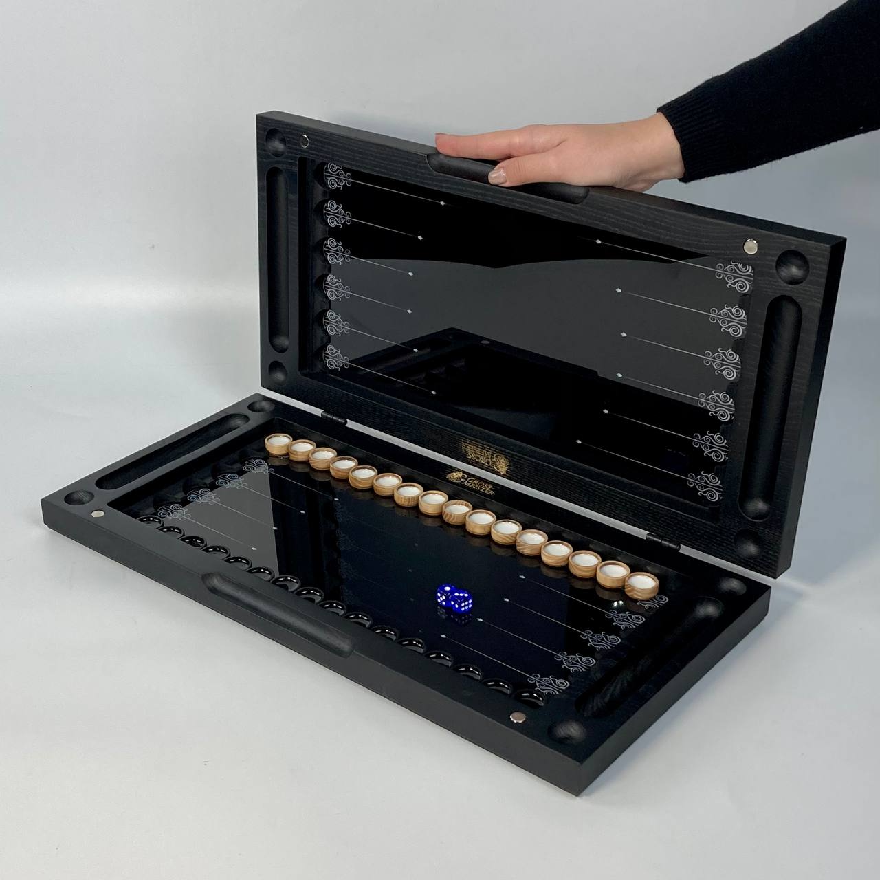 Стеклянные нарды "Носорог" 50*24 см, 270011 9