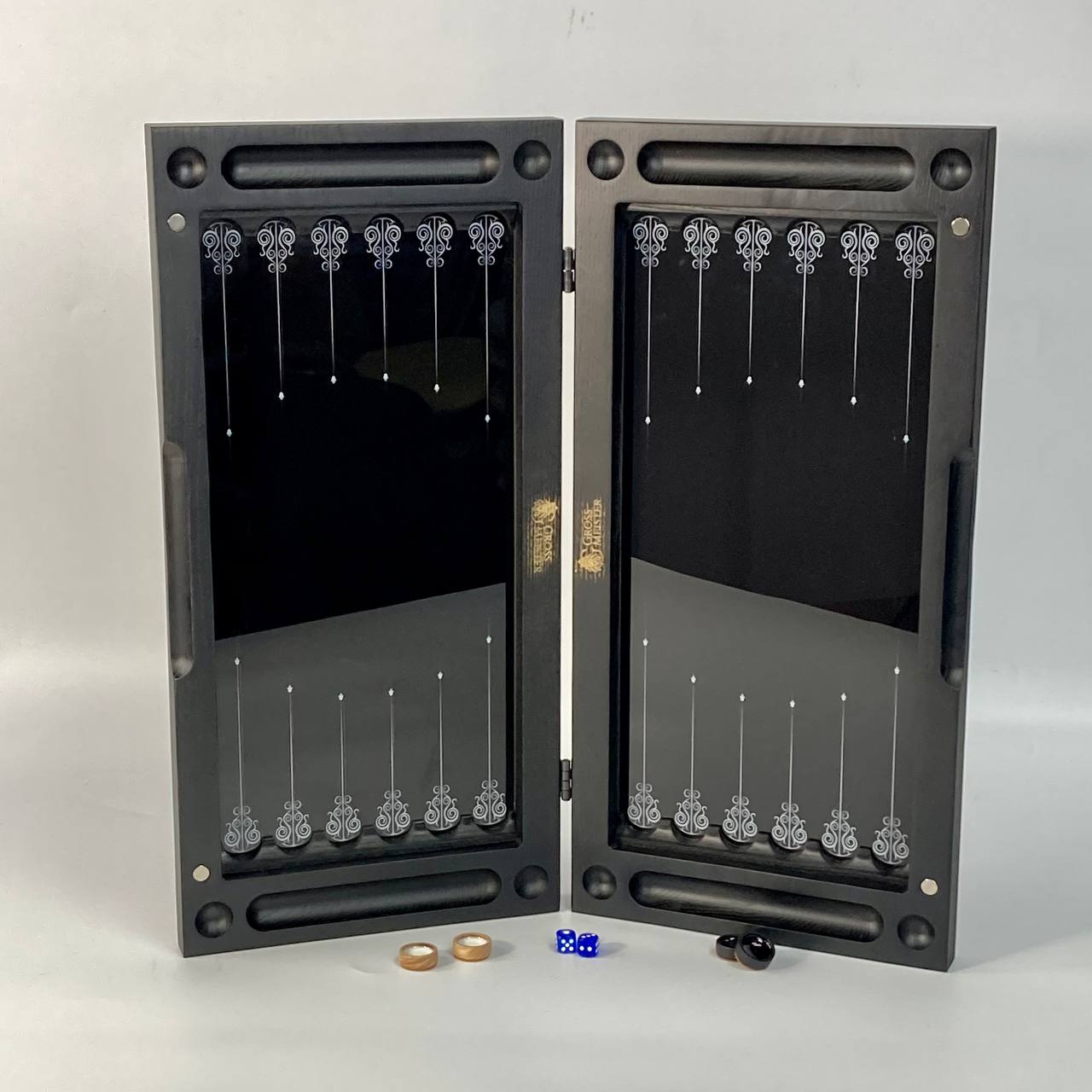 Стеклянные нарды "Носорог" 50*24 см, 270011 12