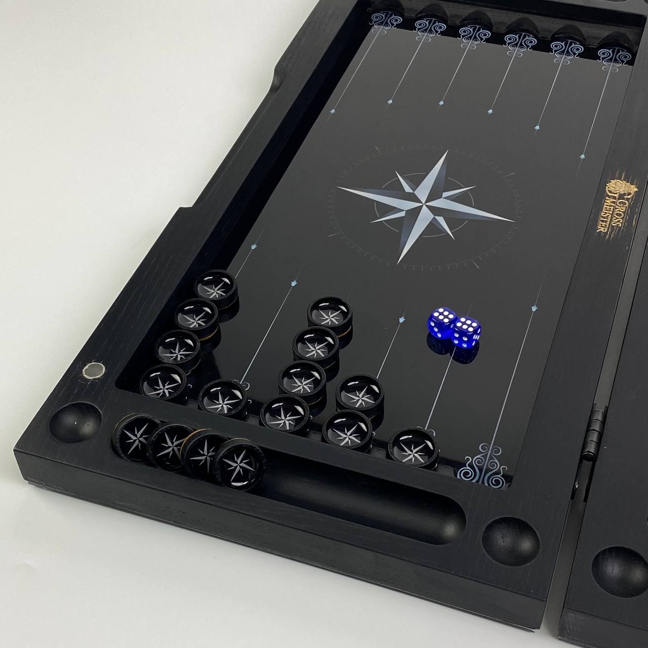 Стеклянные нарды "Роза ветров" 50*24 см, 270045 11