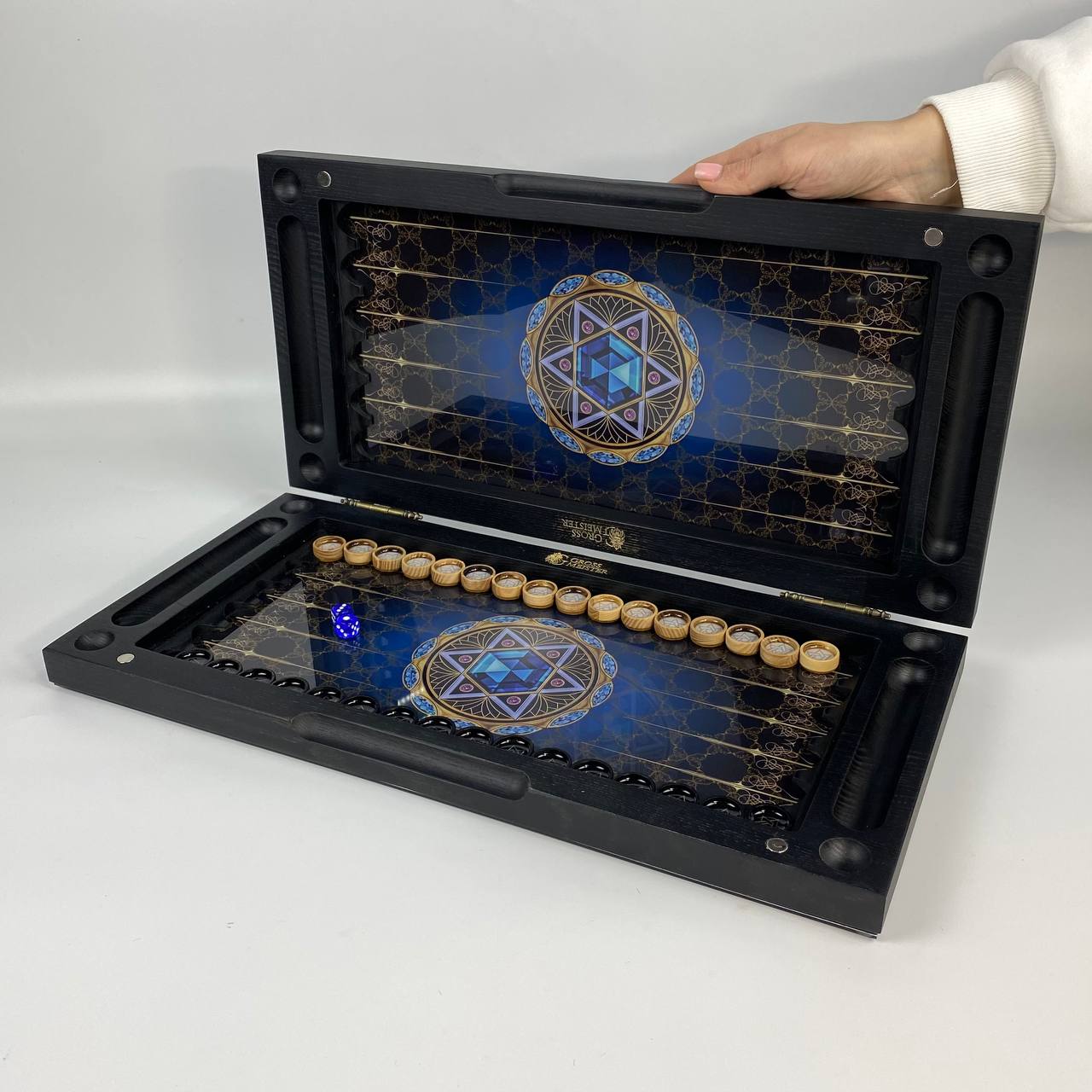 Стеклянные нарди "Скорпион" 60*30 см, 270022 4