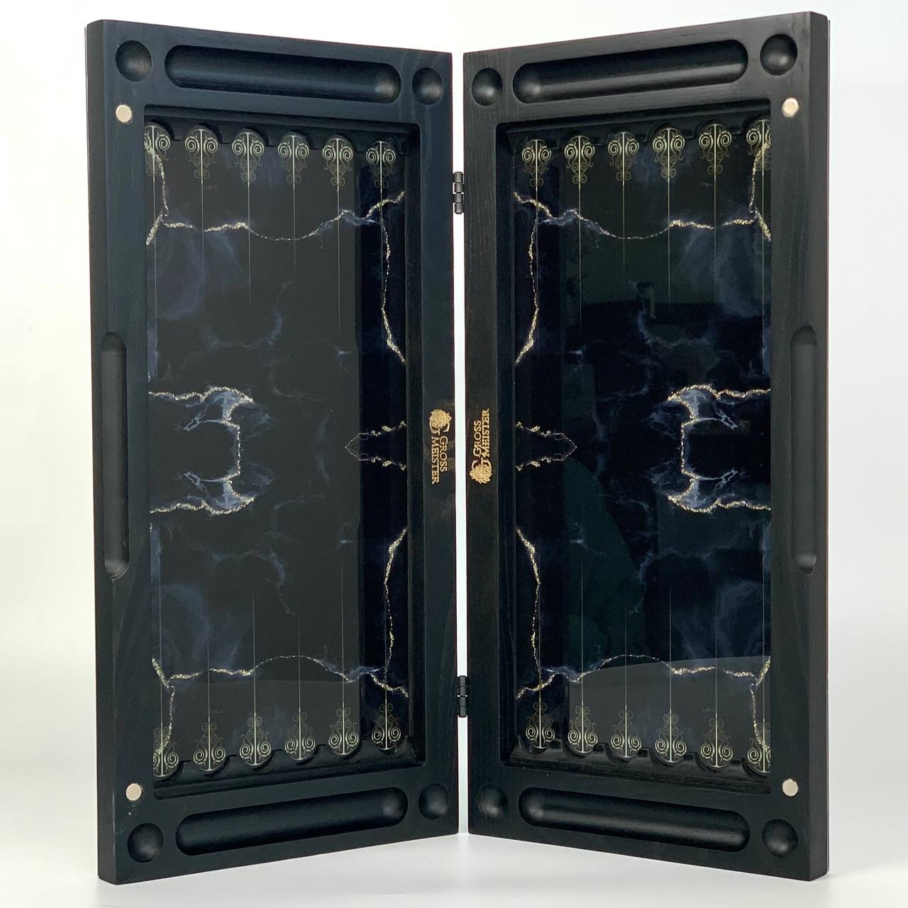 Стеклянные шахматы-нарди "Золотой мрамор" 50*23 см, 270051 3