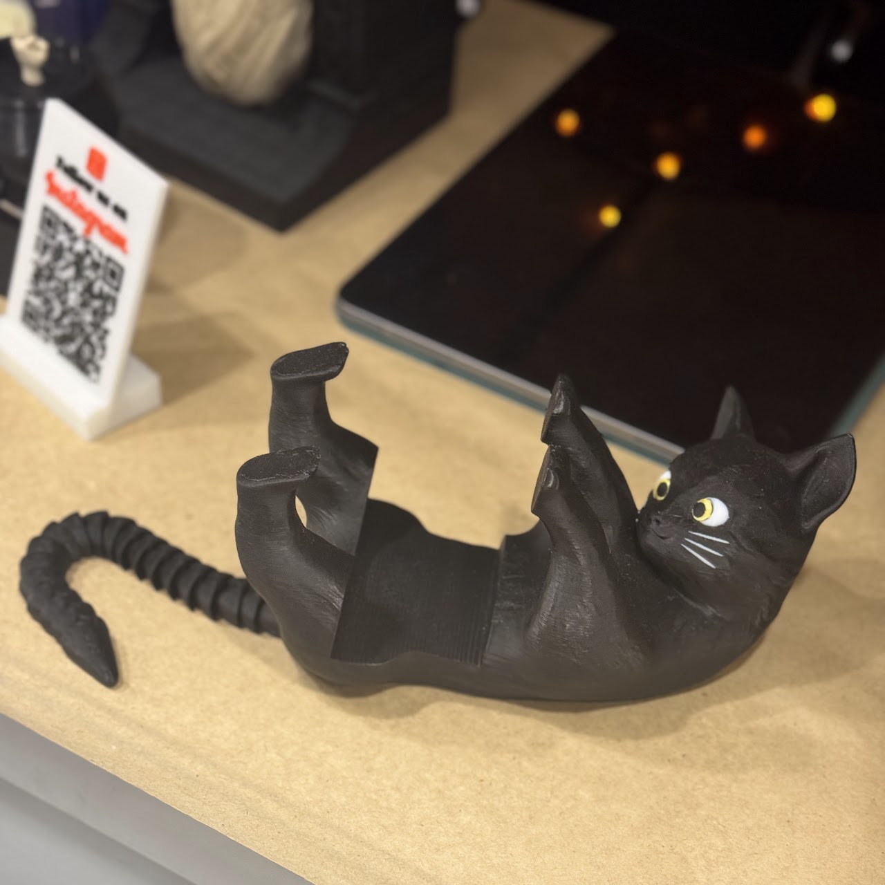 Тримач для книги (скляні очі) "Киця"