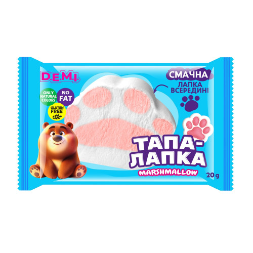 Маршмеллоу "Тапа-лапка" 20 г, флоупак, ТМ "D.E.M.I." 1