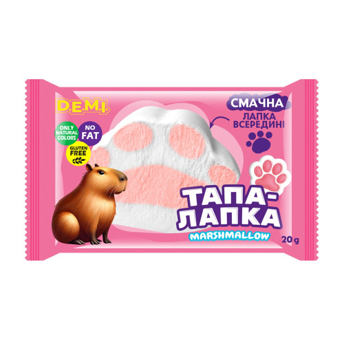 Маршмеллоу "Тапа-лапка" 20 г, флоупак, ТМ "D.E.M.I." 3