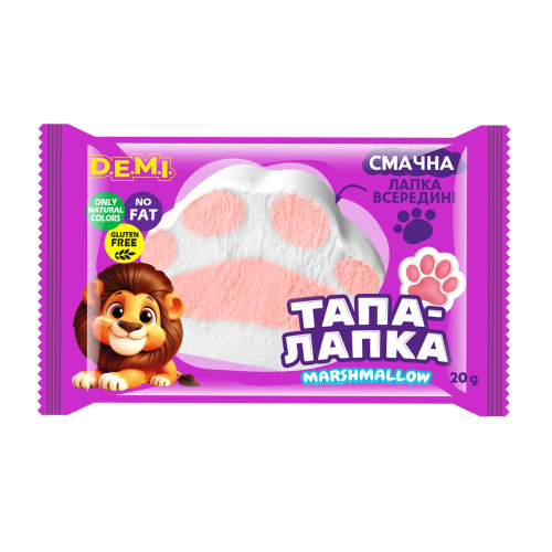 Маршмеллоу "Тапа-лапка" 20 г, флоупак, ТМ "D.E.M.I." 4