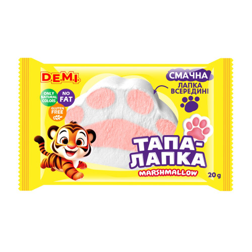 Маршмеллоу "Тапа-лапка" 20 г, флоупак, ТМ "D.E.M.I." 6