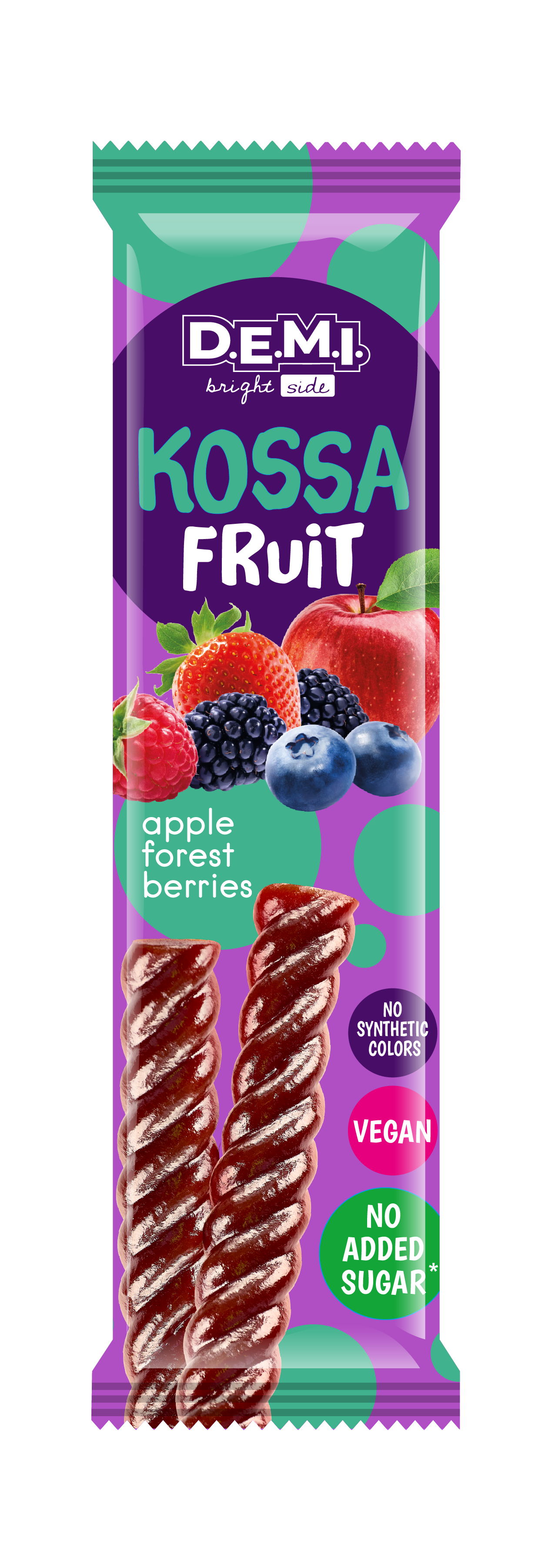 Пастила фруктовая "Kossa Fruit" с соком лесных ягод, 15 г, ТМ "D.E.M.I"