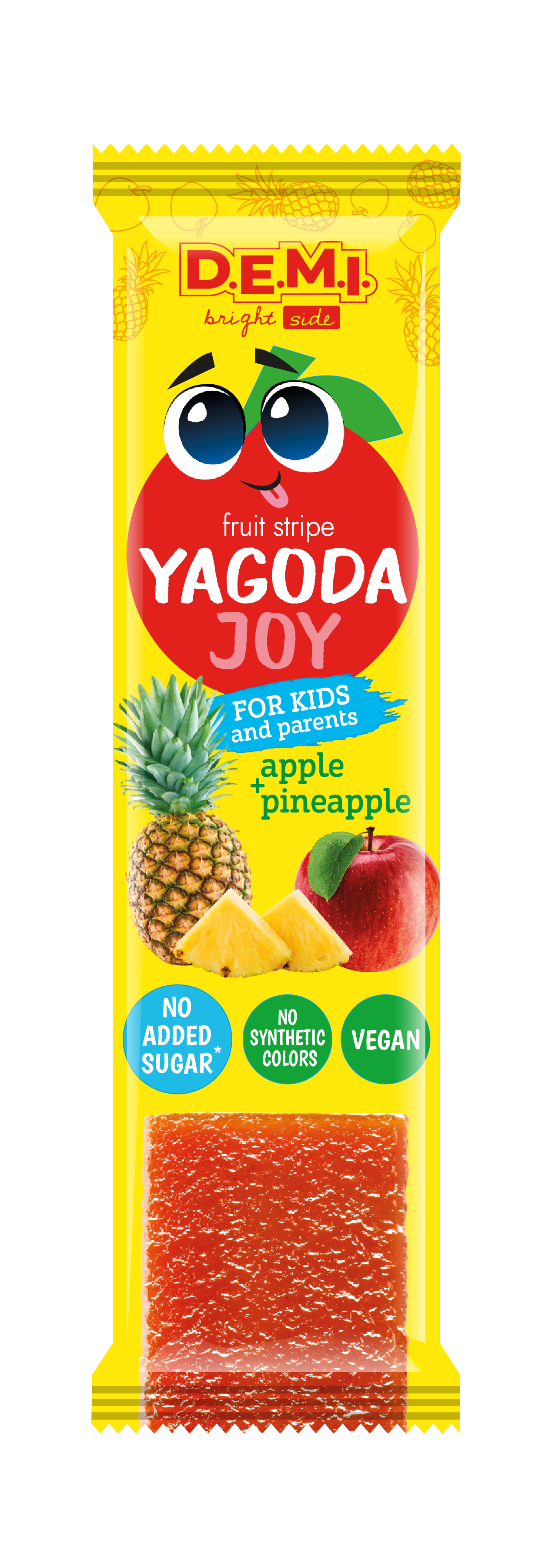 Пастила фруктовая "Yagoda Joy" с соком ананаса, 15 г, ТМ "D.E.M.I"