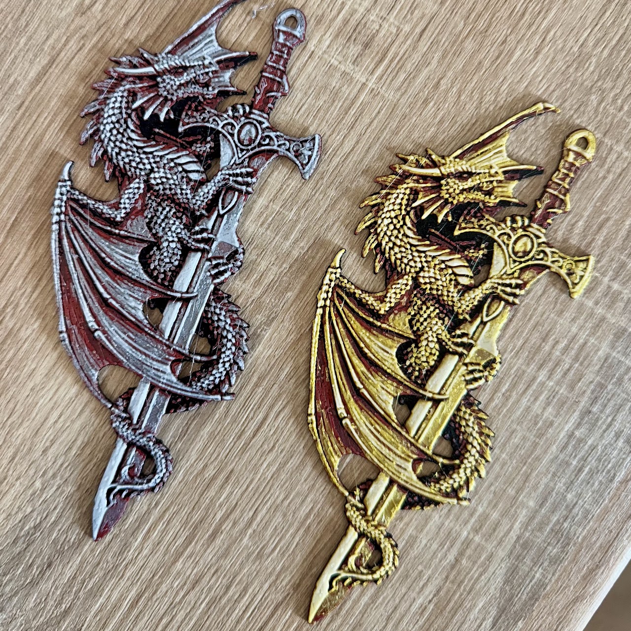 Закладка для книг "Dragon*Sword red" 1