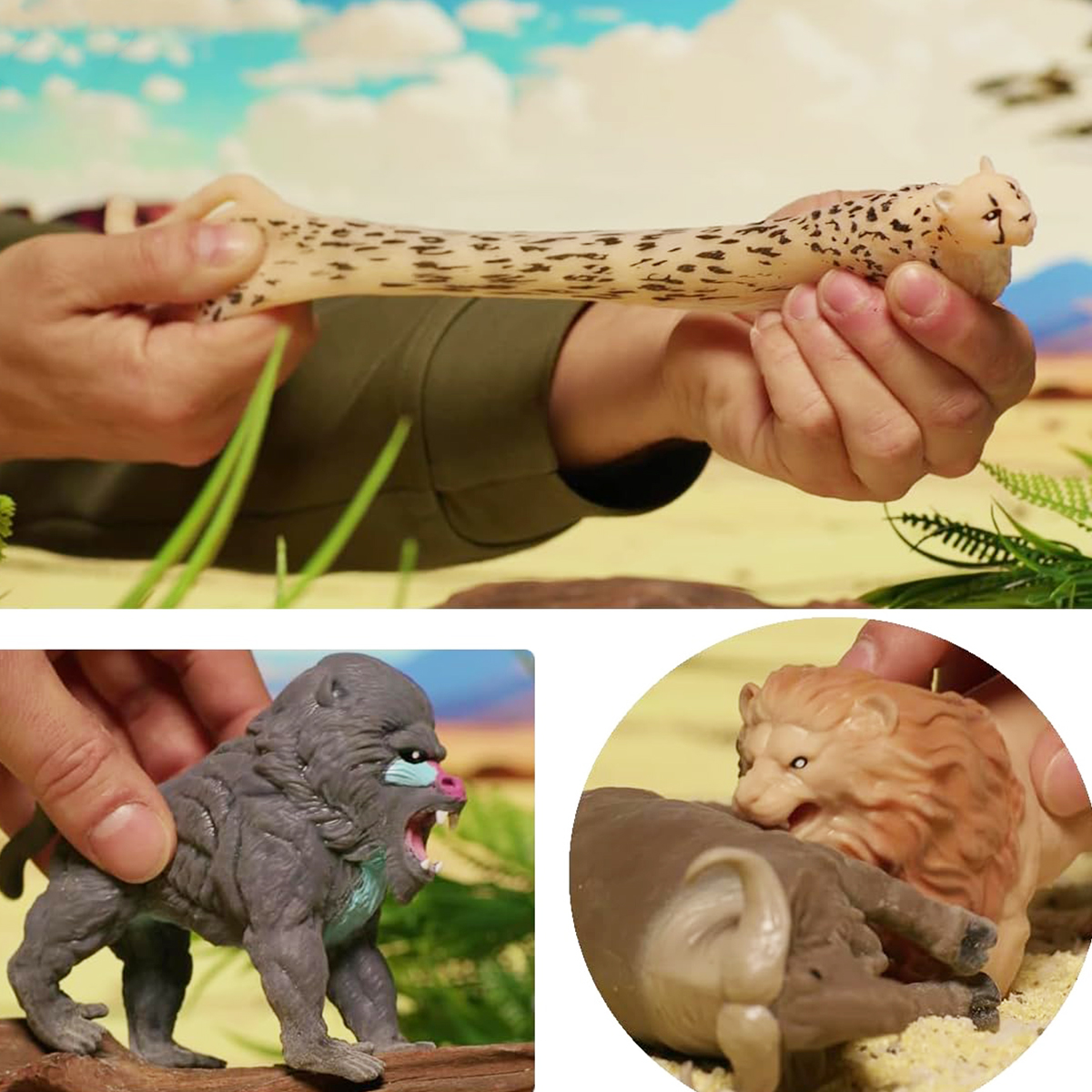 Стретч-игрушка в виде животного – Стражи Саванны (в диспл.), 101/CN24 4