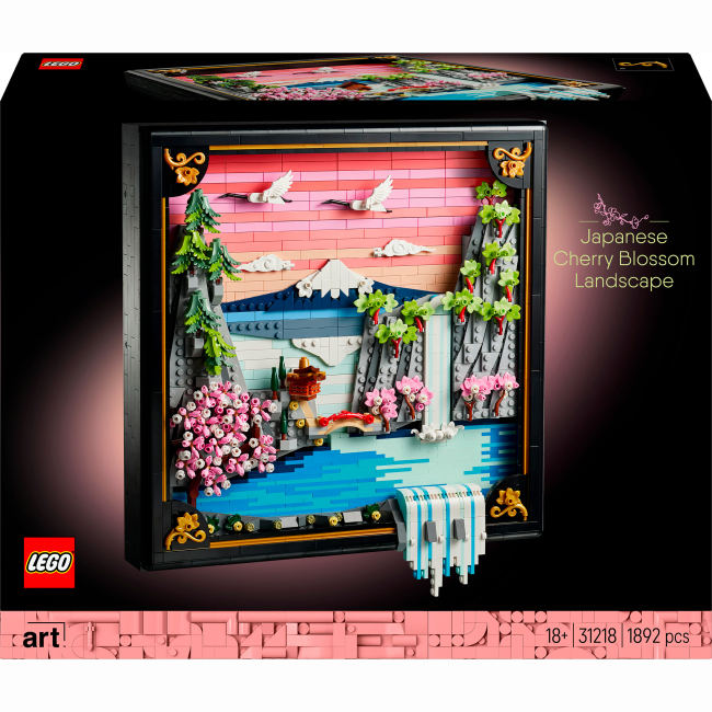 Конструктор Lego Art "Японський пейзаж із цвітом сакури", 31218