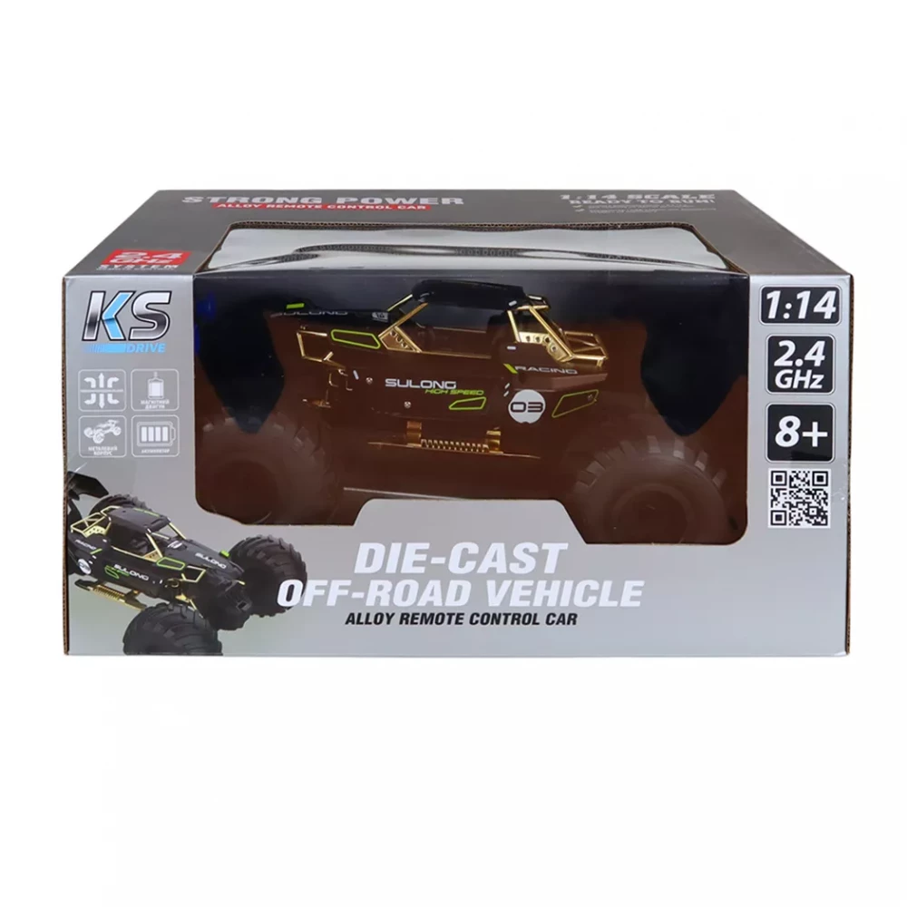 Автомобіль Off-road на р/к - High Speed, чорний, метал. корпус, SL-8399ARH 6
