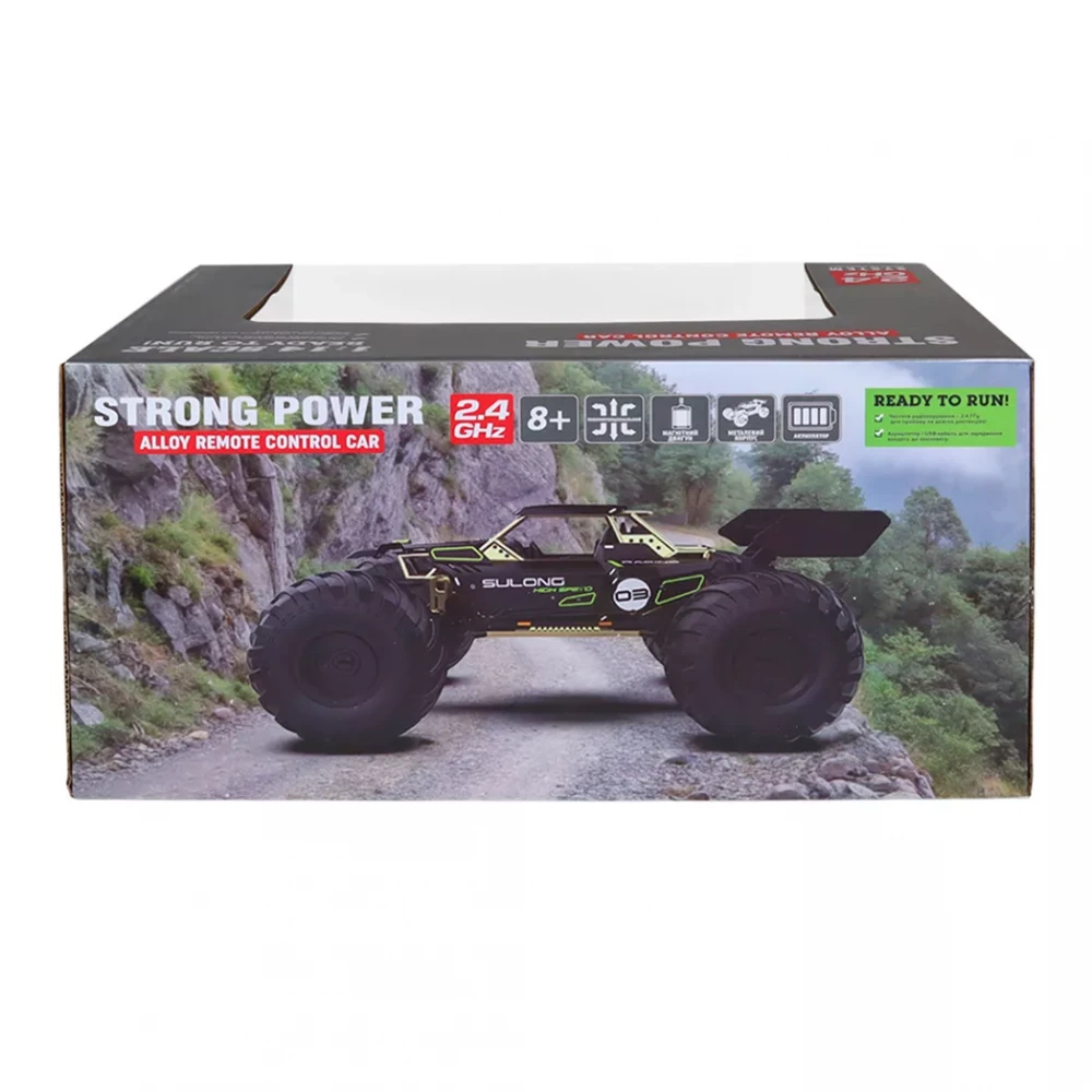 Автомобіль Off-road на р/к - High Speed, чорний, метал. корпус, SL-8399ARH 7