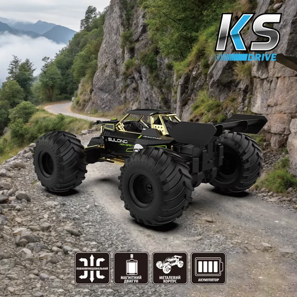 Автомобіль Off-road на р/к - High Speed, чорний, метал. корпус, SL-8399ARH 8