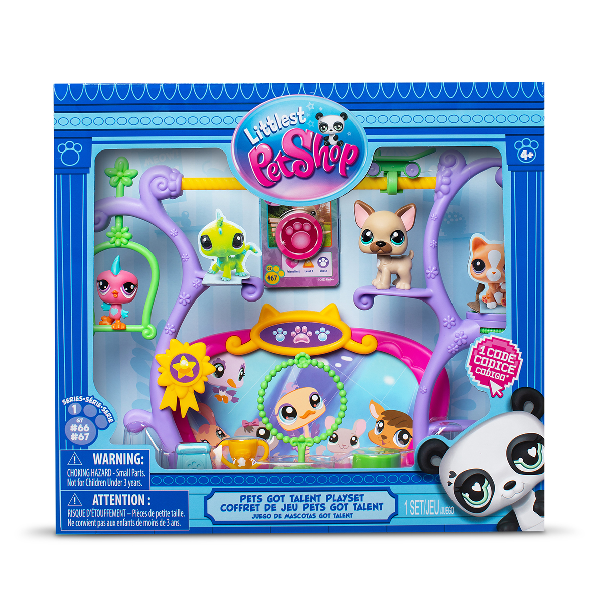 Ігровий набір Littlest Pet Shop – Шоу Талантів, 2 фігурки, сцена, аксес., 00558