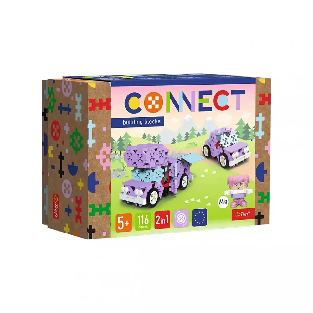 Конструктор 2в1, 116 дит., Connect, Trefl, 61968