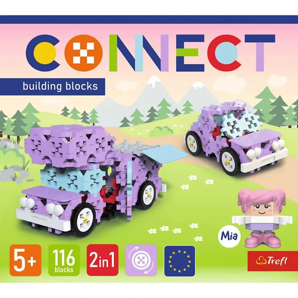 Конструктор 2в1, 116 дит., Connect, Trefl, 61968 2