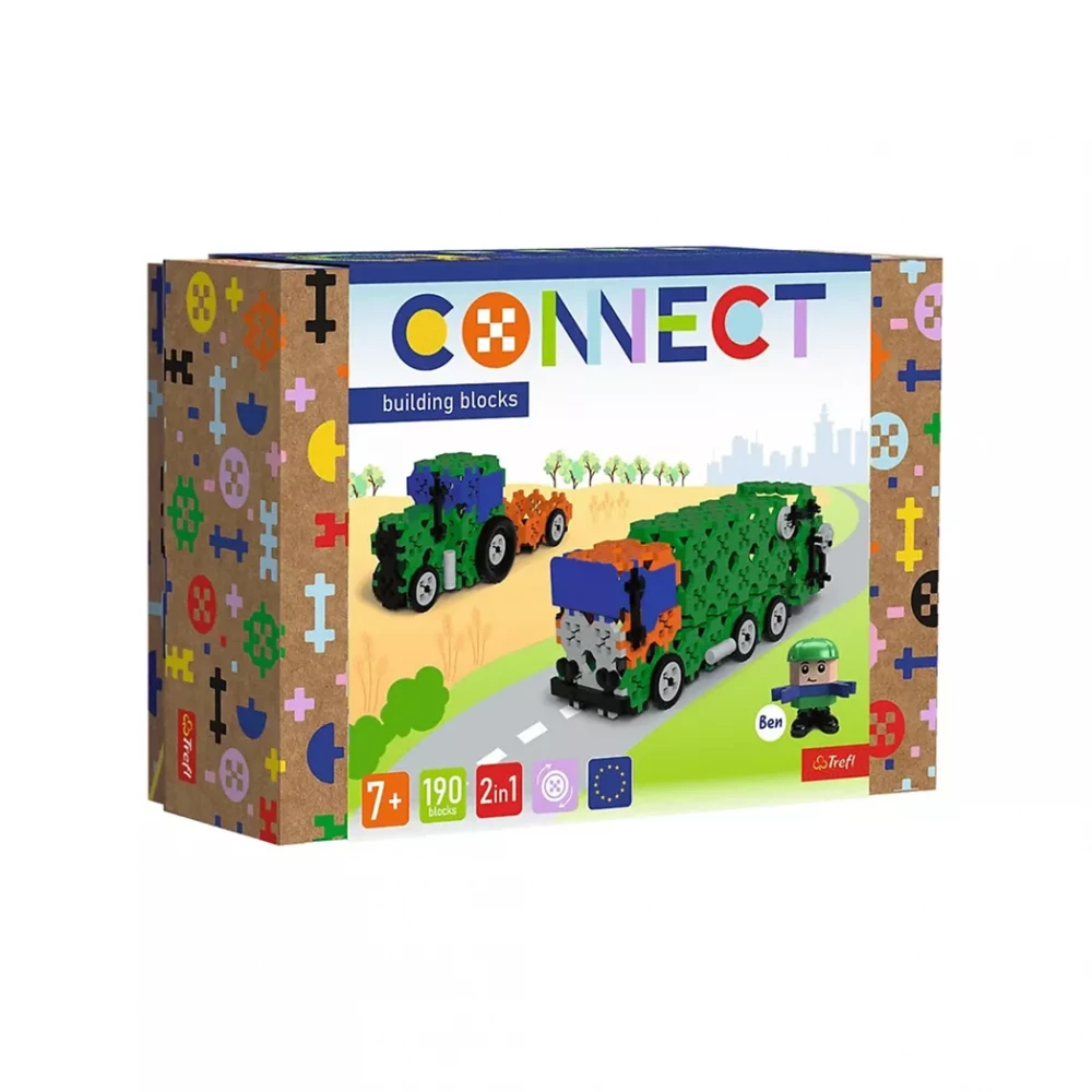 Конструктор 2в1, 190 дит., Connect, Trefl, 61975
