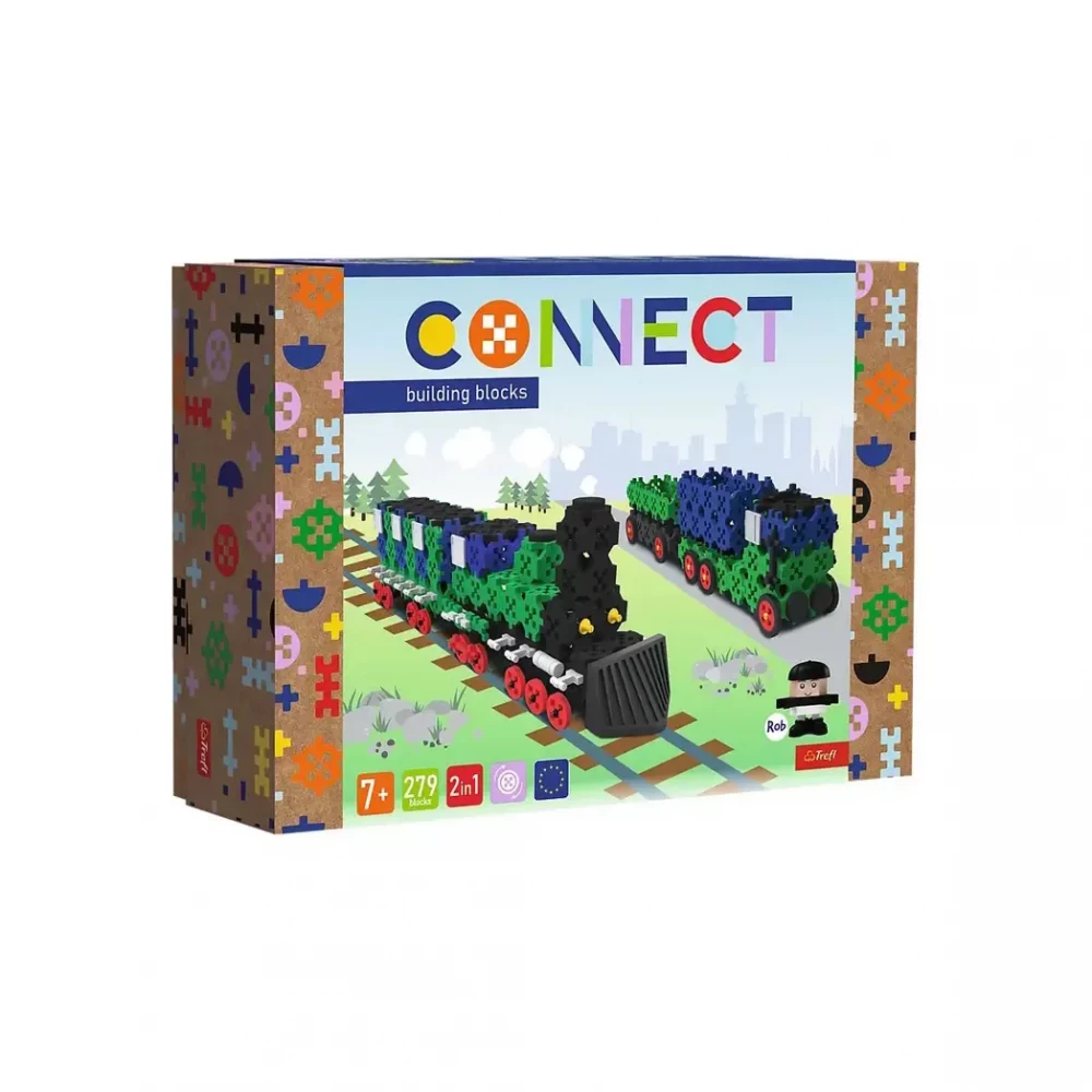 Конструктор 2в1, 279 дит., Connect, Trefl, 61976