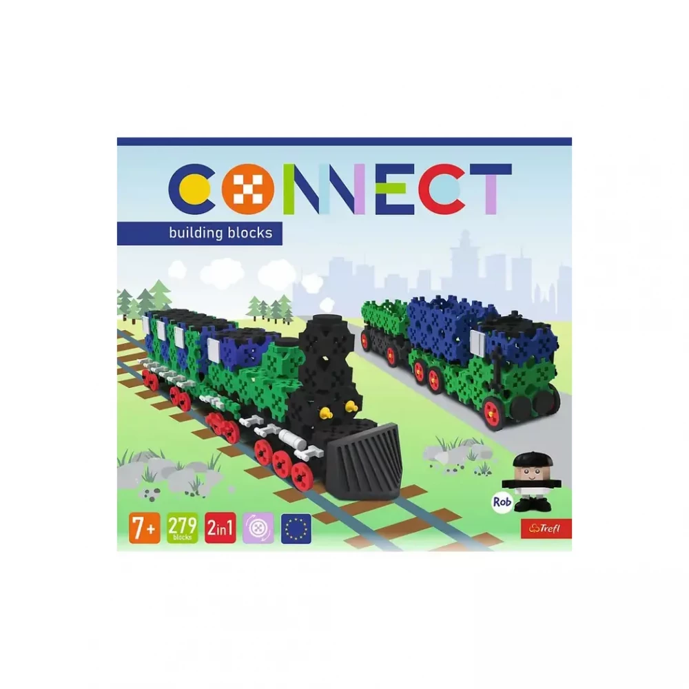 Конструктор 2в1, 279 дит., Connect, Trefl, 61976 3