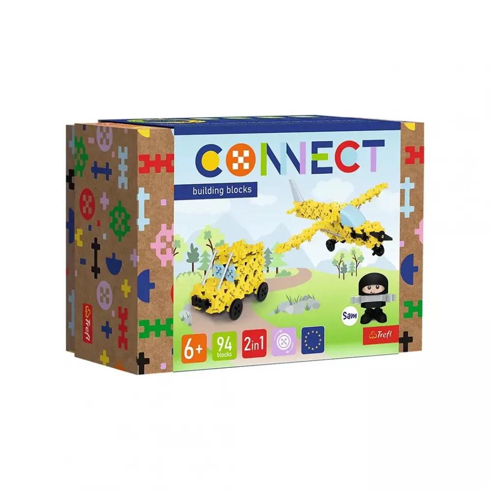 Конструктор 2в1, 94 дет., Connect, Trefl, 61969