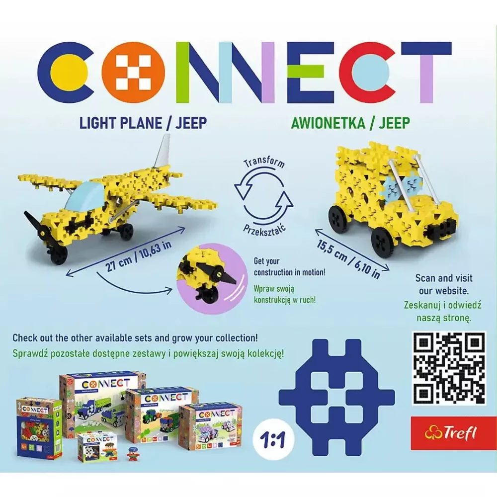 Конструктор 2в1, 94 дет., Connect, Trefl, 61969 6