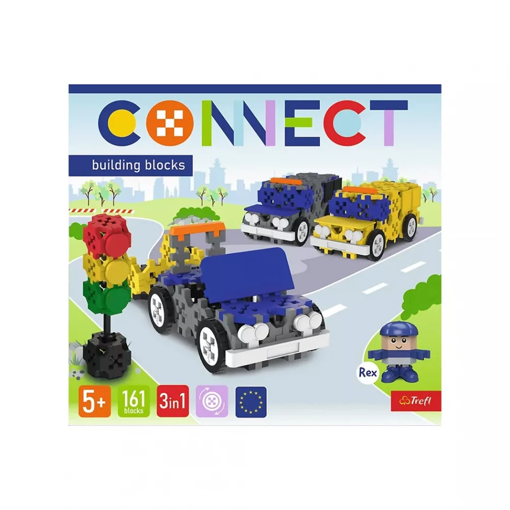 Конструктор 3в1, 161 дет., Connect, Trefl, 61974 6