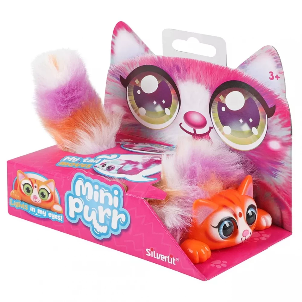 М`яка інтерактивна дитяча іграшка "Кошеня" Mini Purr, SILVERLIT, 83689 8