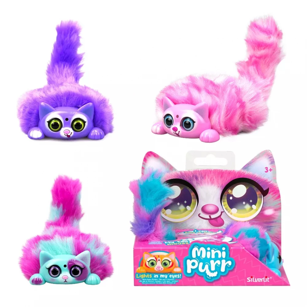М`яка інтерактивна дитяча іграшка "Кошеня" Mini Purr, SILVERLIT, 83689
