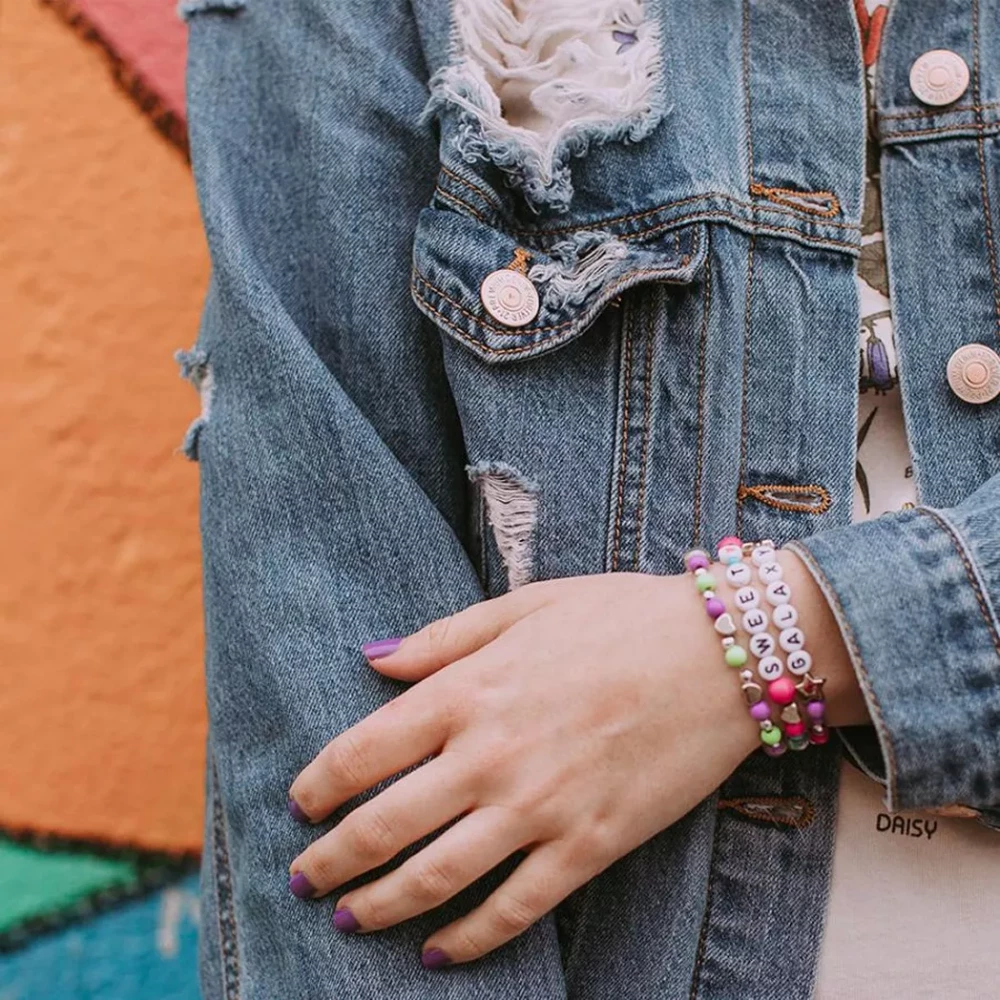 Набір для створення шарм-браслетів "Веселі літери", MR1205, Make it Real 5