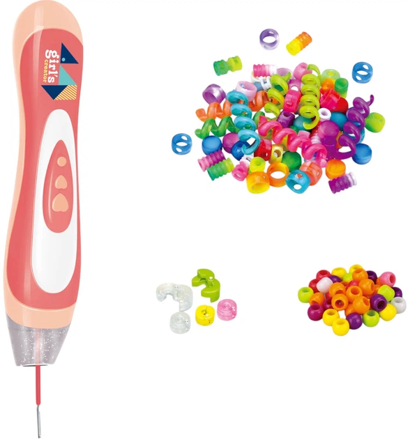 Ігровий набір дитячий 4в1 для манікюру, татуювання, зачісок та створення прикрас,  GIRL`S CREATOR, 7150347 2