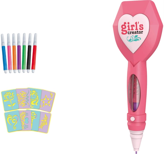 Ігровий набір дитячий 4в1 для манікюру, татуювання, зачісок та створення прикрас,  GIRL`S CREATOR, 7150347 3