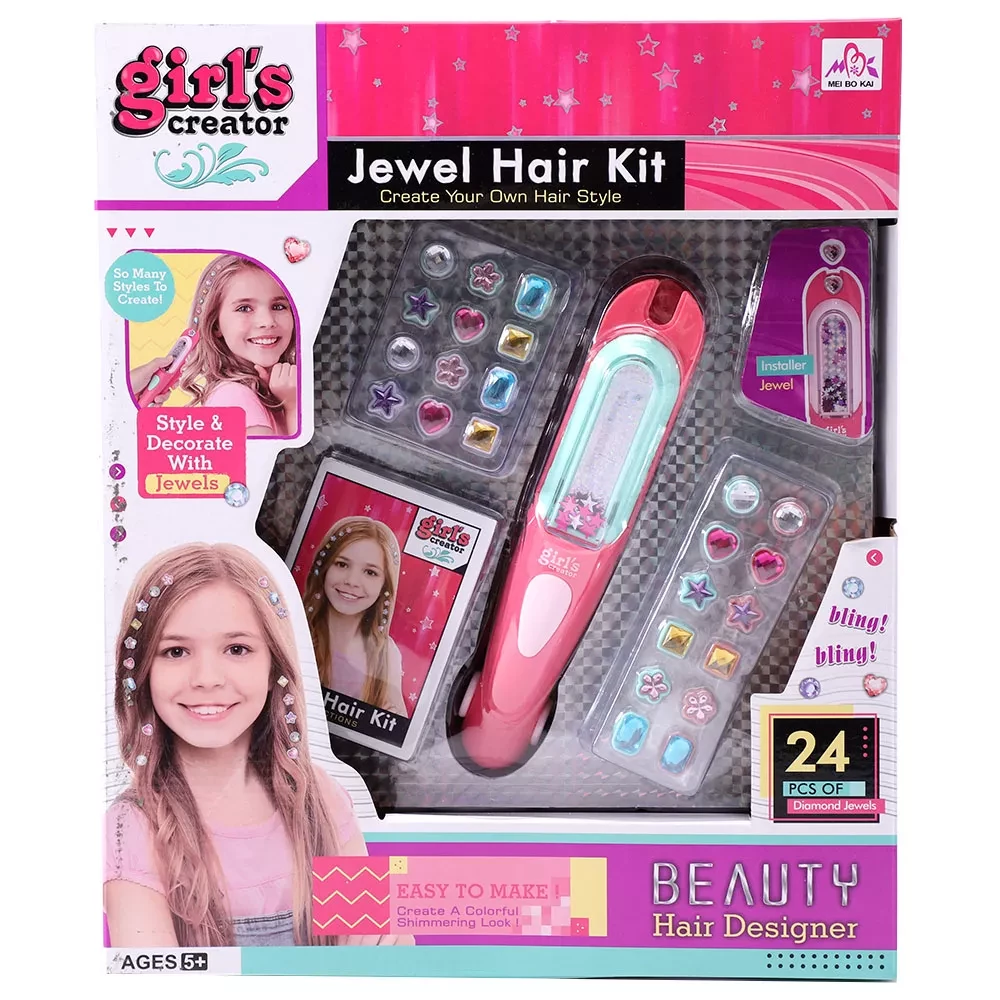 Ігровий набір дитячий для прикрашання зачісок, GIRL`S CREATOR, 6761786