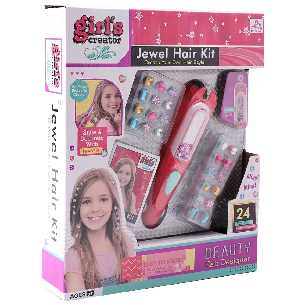Ігровий набір дитячий для прикрашання зачісок, GIRL`S CREATOR, 6761786 1