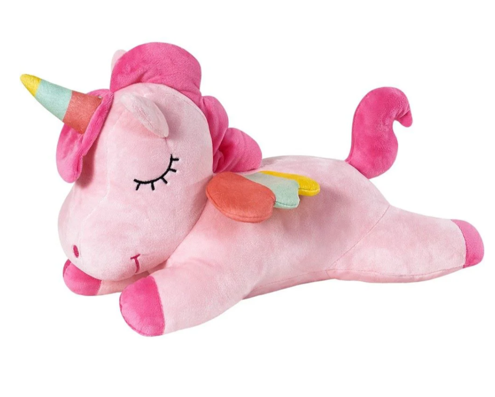 М'яка іграшка подушка Єдиноріг рожевий лежачий, 35 см, Stip