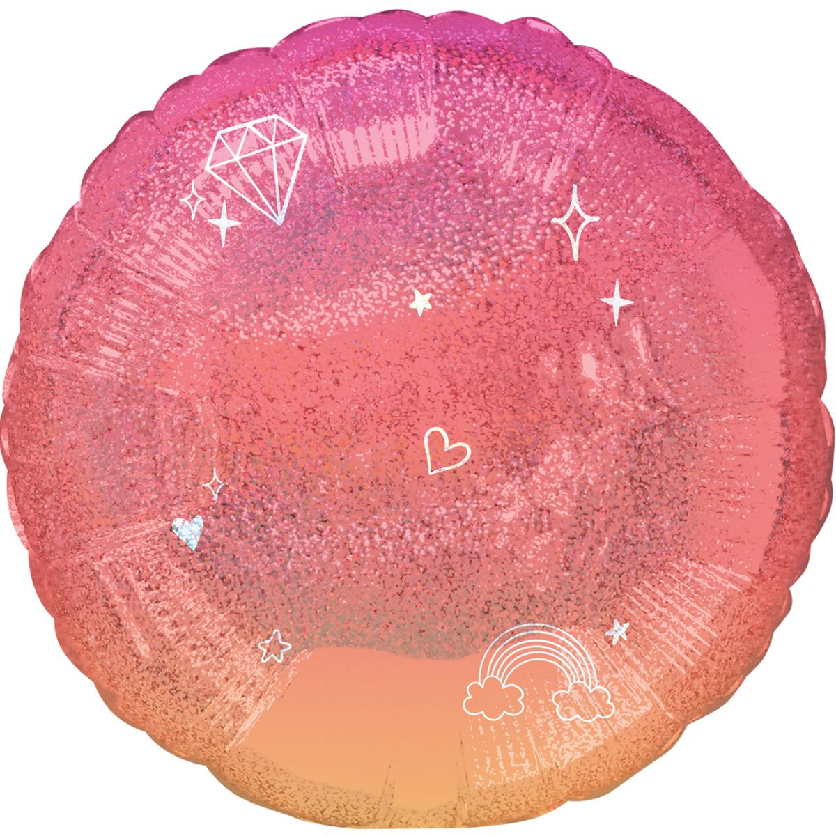 Кулька повітряна 18" Сяюче Омбре S55, 3202-2718 1