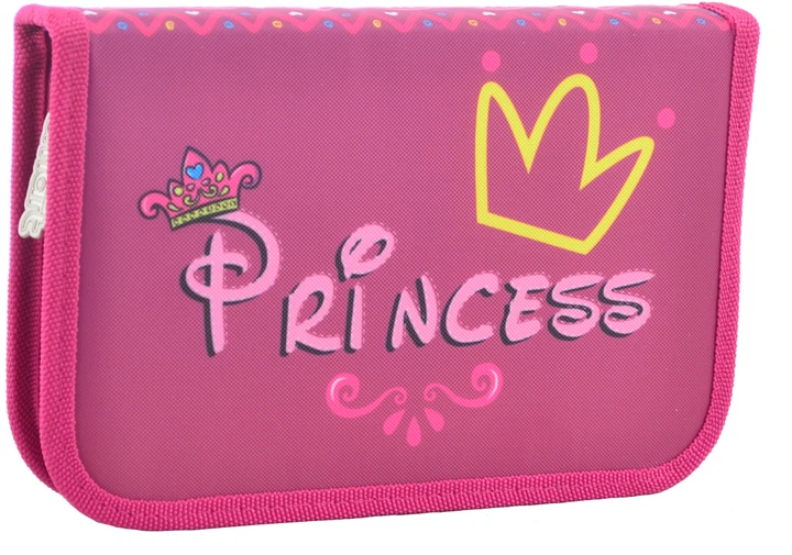 Пенал твёрдый одинарный с клап. Princess, 20,5*13*3,2, 531671