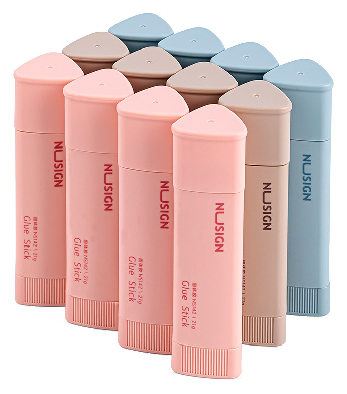 Клей-олiвець Deli NS142 мiкс 21 гр PVP NuSign трикутний, 85619