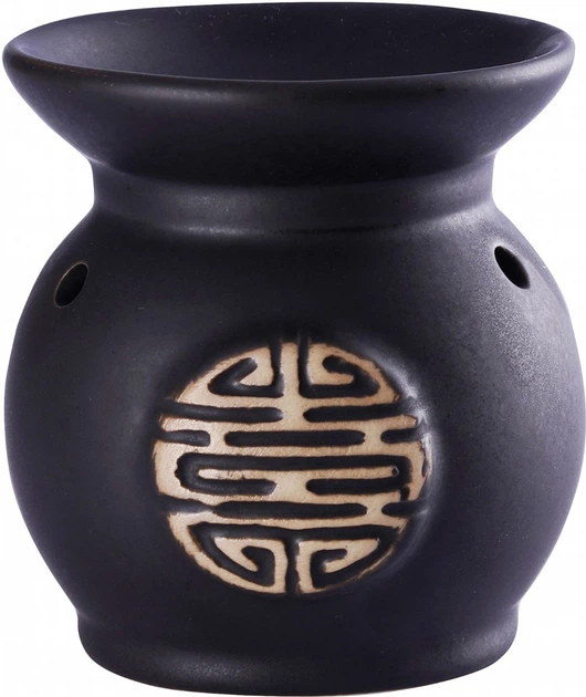 Аромалампа  "Глечик чорна з ієрогліфом"