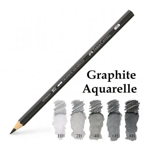 Набор акварельных чернографитных Graphite Aquarelle в блистере + кисточка, 117897 Faber-Castell 1