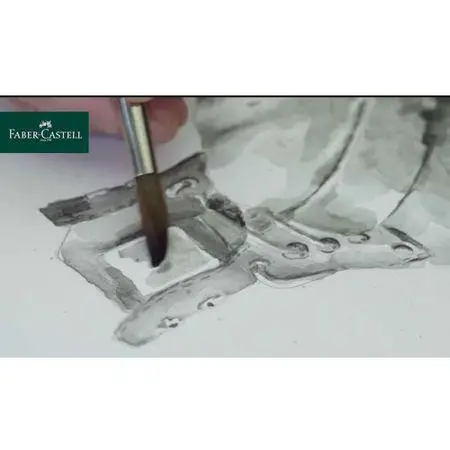 Набор акварельных чернографитных Graphite Aquarelle в блистере + кисточка, 117897 Faber-Castell 4